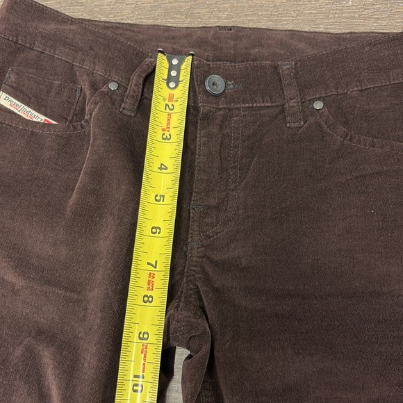 NWT Diesel Women’s Brown Brushed Velvet Jeans Size 31 - Picture 10 of 11